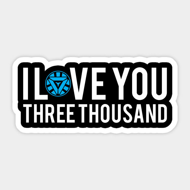 I LOVE YOU 3000 Sticker by AimerClassic